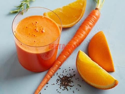 Sinh tố cam cà rốt giúp làm đẹp da