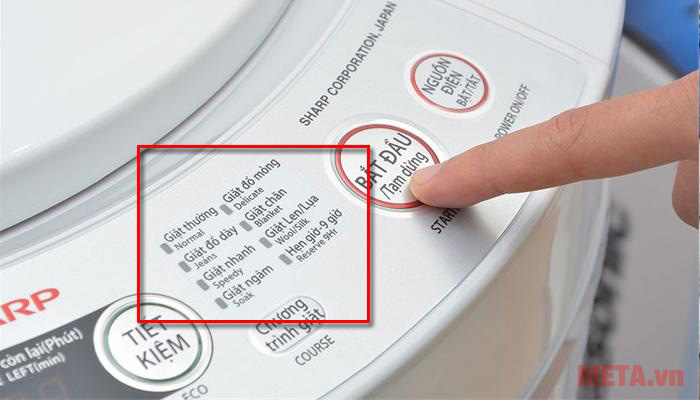 Máy giặt nhiều chế độ giúp bạn tiết kiệm thời gian, công sức 