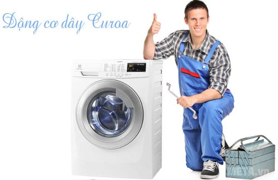 Máy giặt cửa trước 8kg Electrolux EWF10844 có động cơ dây Curoa tiên tiến