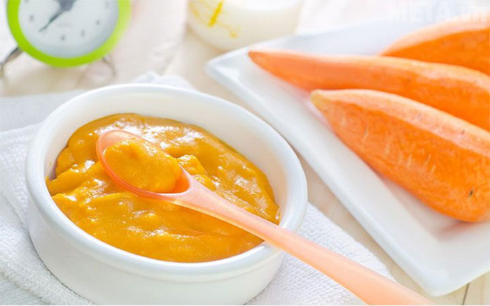 Cà rốt và khoai tây nhiều vitamin những các mẹ cần cho bé ăn dặm đúng liều lượng