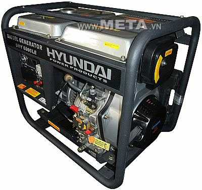 Máy phát điện chạy dầu Diesel Hyundai DHY 6000LE có thể chạy liên tục 13 giờ