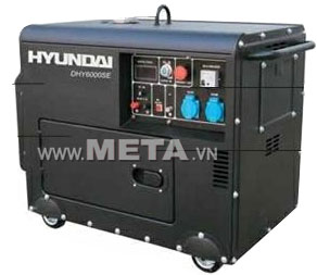 Máy phát điện chạy dầu Diesel Hyundai DHY 6000SE phun nhiên liệu trực tiếp nên tiết kiệm điện năng