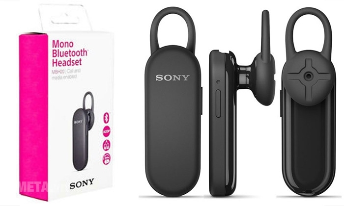 Tai nghe điện thoại Bluetooth Sony MBH20 với nút cao su mềm mại hỗ trợ chống tạp âm tốt