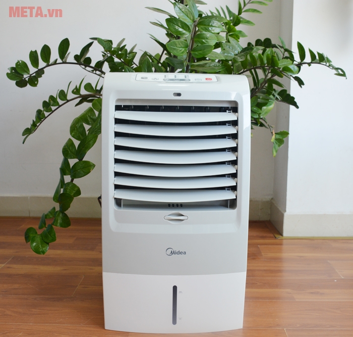 Quạt hơi nước Midea AC120-15F phù hợp cho phòng có diện tích 10 - 15 mét vuông.