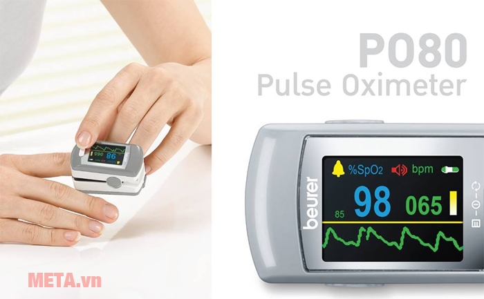 Cách sử dụng máy đo nồng độ oxy trong máu SpO2 và nhịp tim Beurer PO80