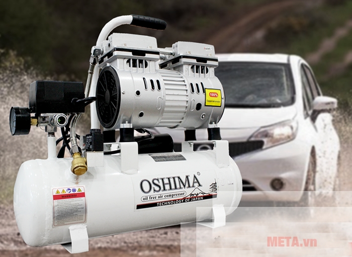 Máy nén khí không dầu Oshima 9 lít