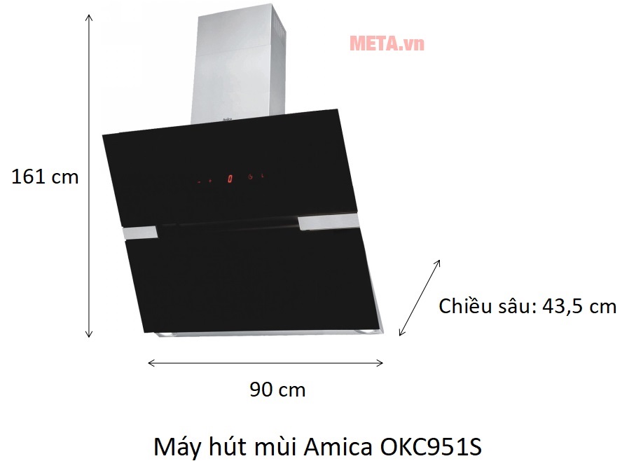 Máy hút mùi Amica OKC951S