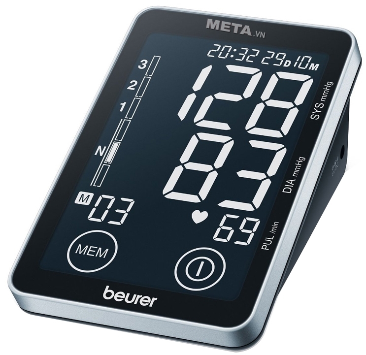 Máy đo huyết áp BM58 đo được chỉ số huyết áp, nhịp tim