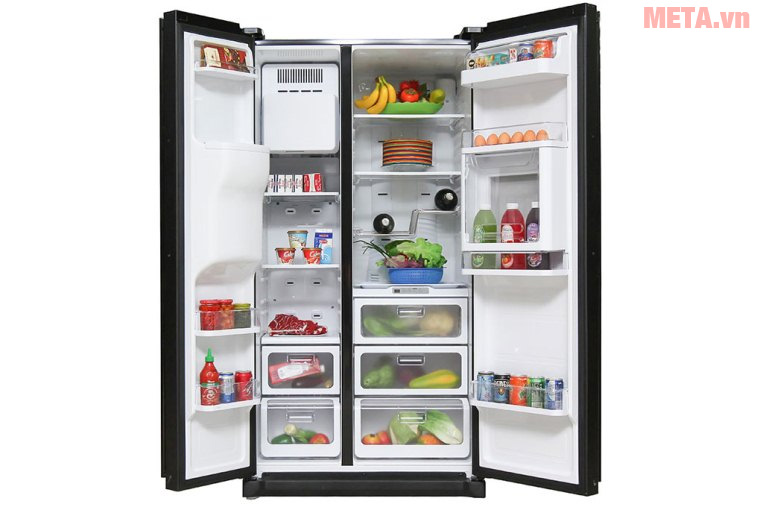 Tủ lạnh Side by Side chứa được lượng lớn thực phẩm