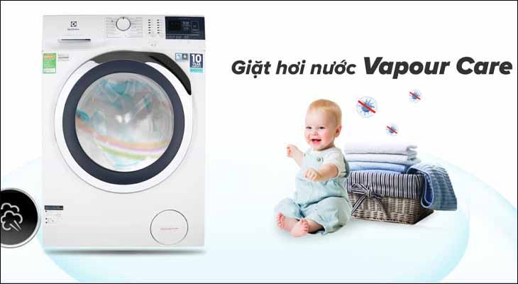 Công nghệ Vapour Care trên máy giặt Electrolux
