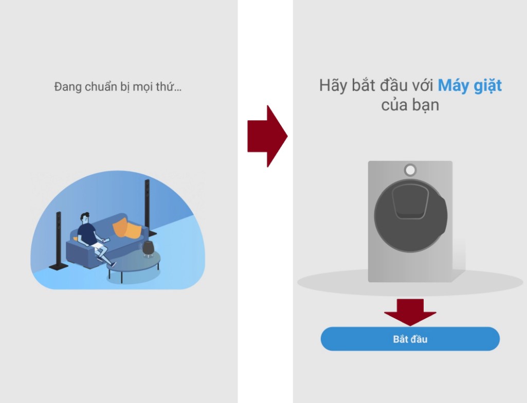 Kết nối máy giặt thông minh Samsung với điện thoại thông minh