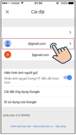 Cách thay đổi tên Gmail
