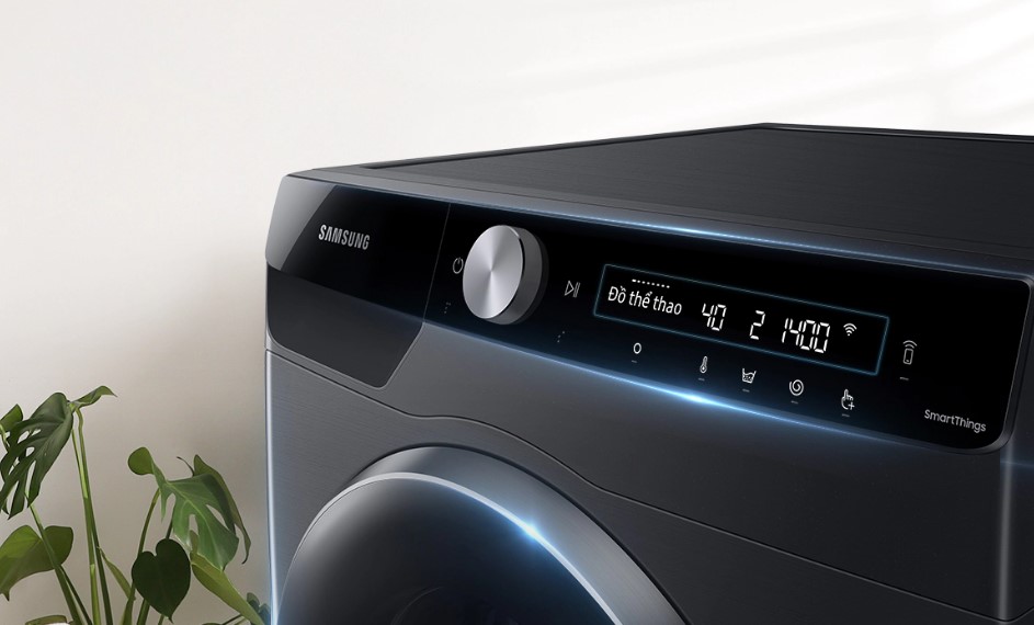 Bảng điều khiển AI Control trên máy giặt thông minh Samsung