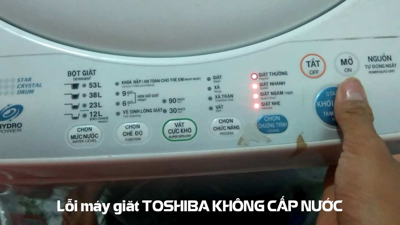 Lỗi E10 máy giặt Toshiba là lỗi gì?