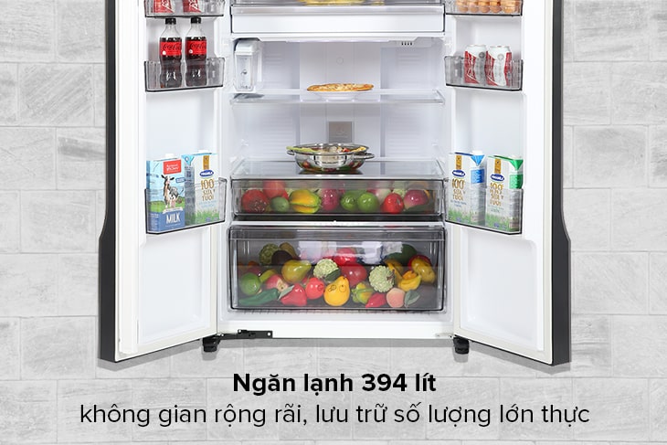 Review chi tiết tủ lạnh Panasonic 550 lít NR-DZ601YGKV - Ngăn lạnh