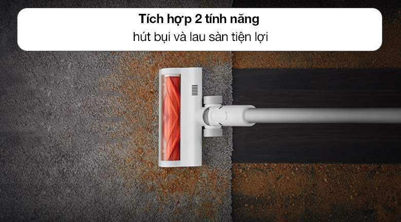 Máy tích hợp 2 tính năng hút bụi và lau sàn 