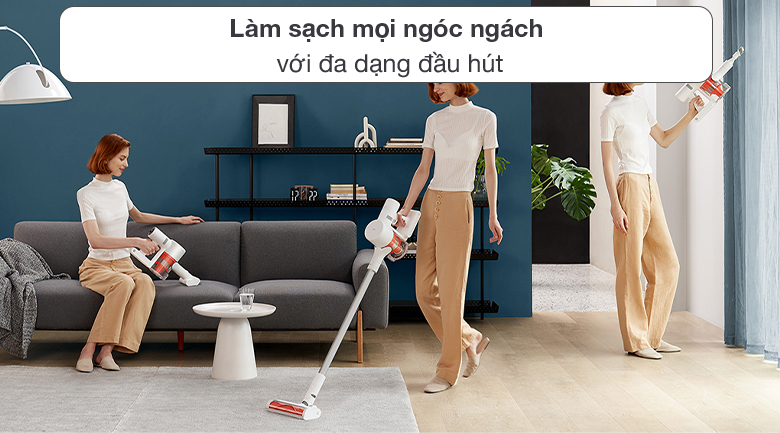 Máy hút bụi Xiaomi đi kèm đa dạng các đầu hút