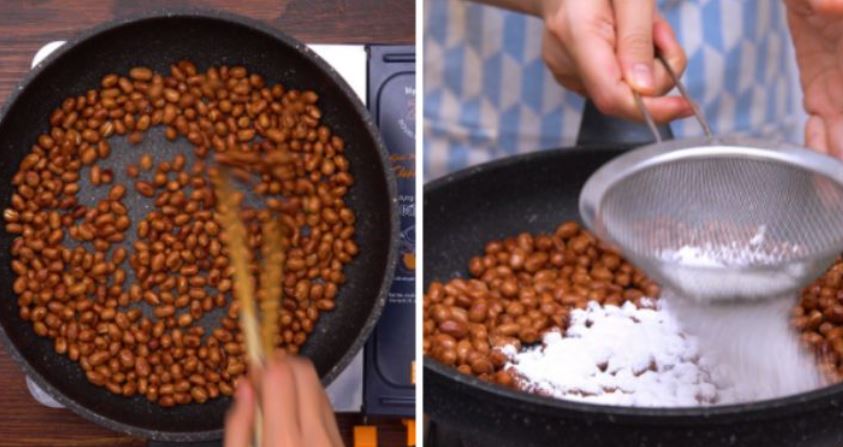 Cách làm đậu phộng da cá tỏi ớt