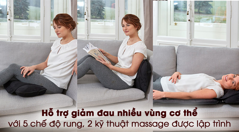 Đệm massage có các chức năng phù hợp với từng bộ phận cơ thể
