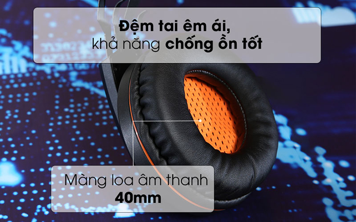 Tai nghe chụp tai Gaming MozardX DS904 7.1 Đen 