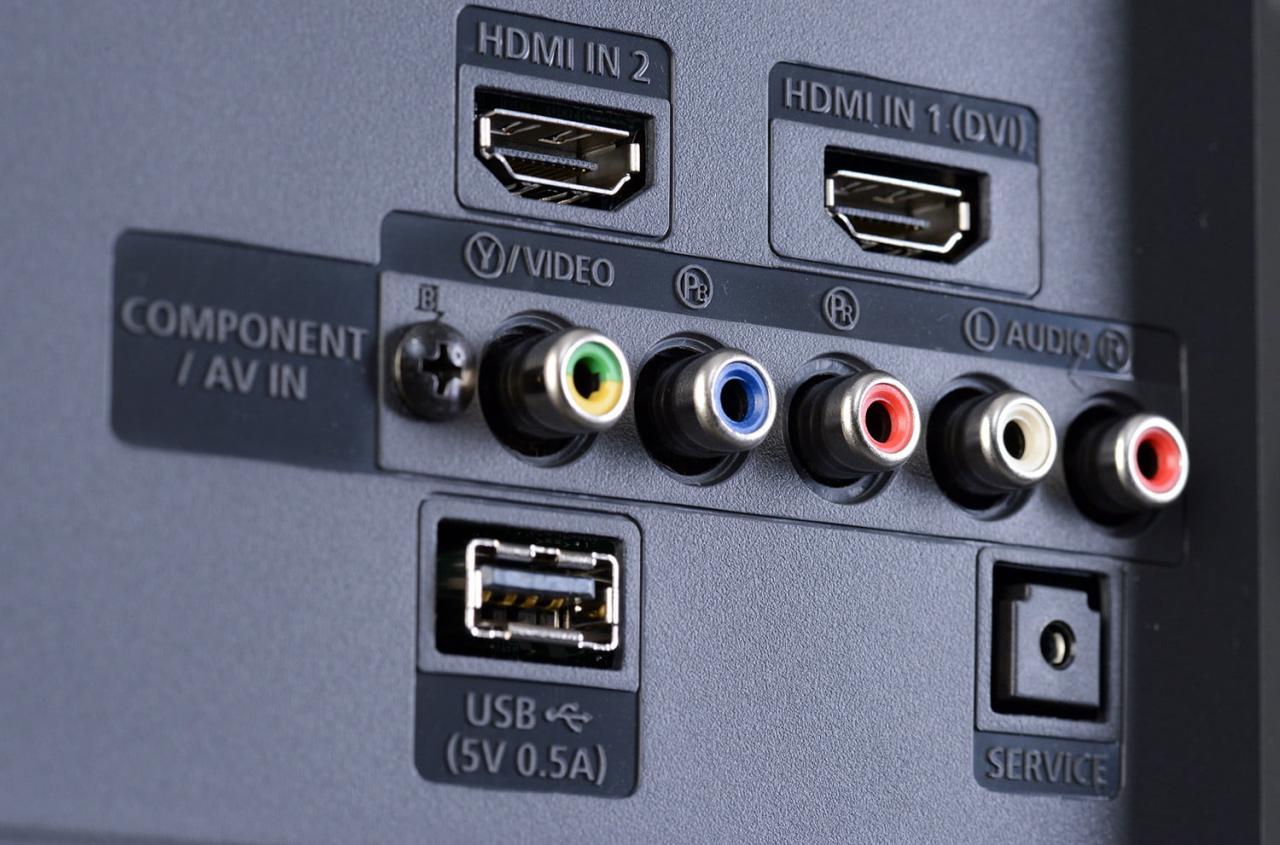 Các cổng kết nối thường có trên tivi