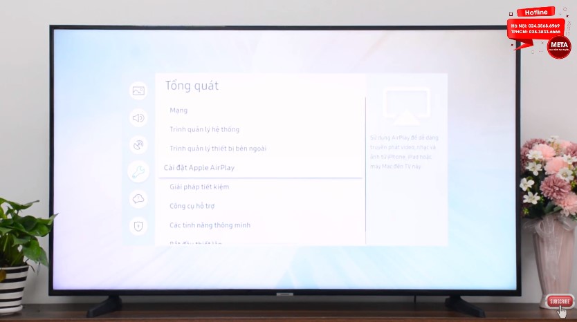 Cách phát video từ điện thoại iPhone lên tivi Samsung