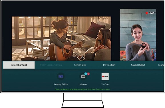 Sử dụng tính năng Multi View TV Samsung 2020