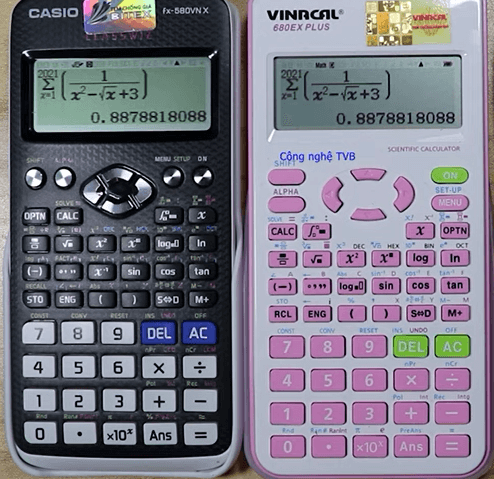 So sánh tốc độ tính toán của Vinacal 680EX Plus và Casio 580VNX
