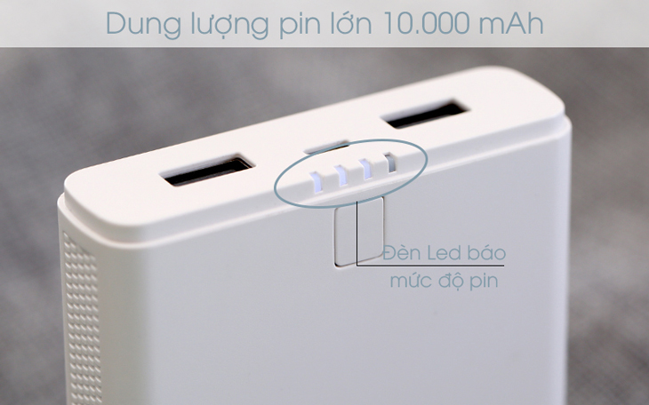 Pin sạc dự phòng 10.000 mAh AVA DS421-WB