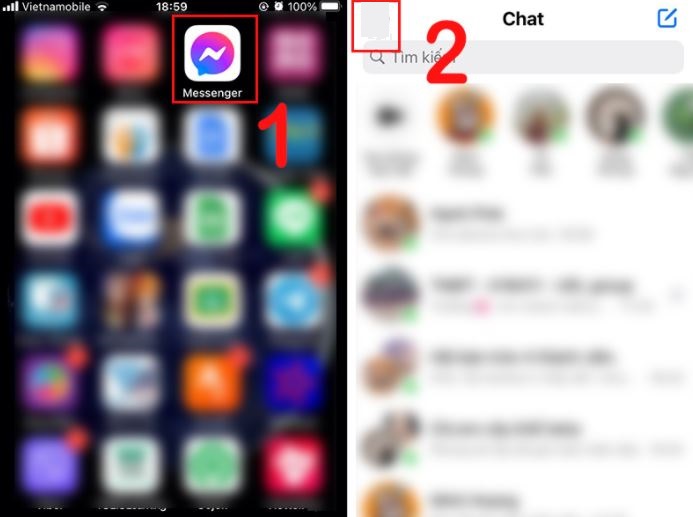 Cách đăng xuất Messenger trên điện thoại iPhone