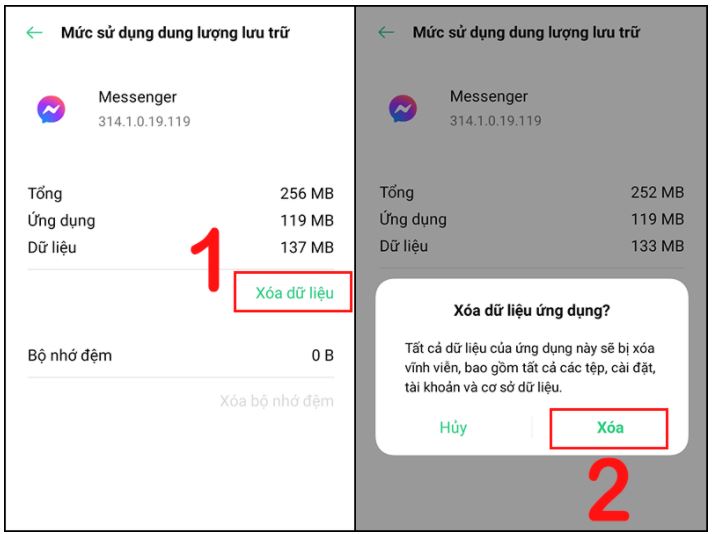 Cách đăng xuất Messenger trên điện thoại Android