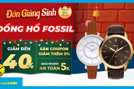 Xả đồng hồ hiệu - Đồng hồ Fossil giảm tiền triệu, sale lớn đến 40%. Mua ngay kẻo lỡ!